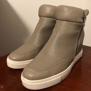 Brash Taupe Sneaker wedges
